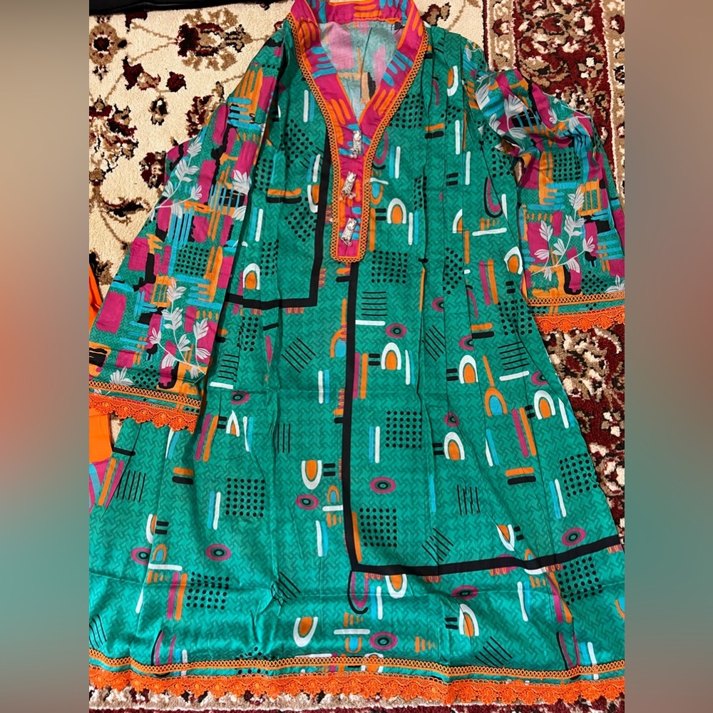 Sapphire brand frock and trouser Pakistani clothes